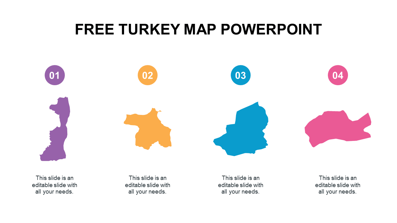Free - Free Turkey Map PowerPoint Slides
